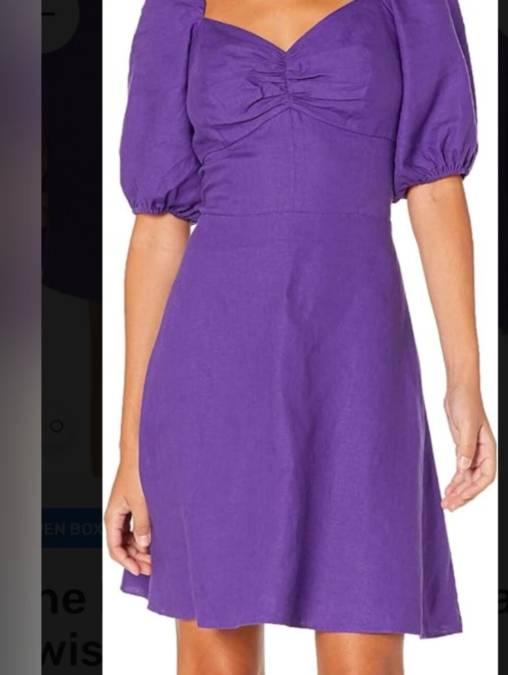 Linen Mini Dress The Drop Women's Nala NWT Small